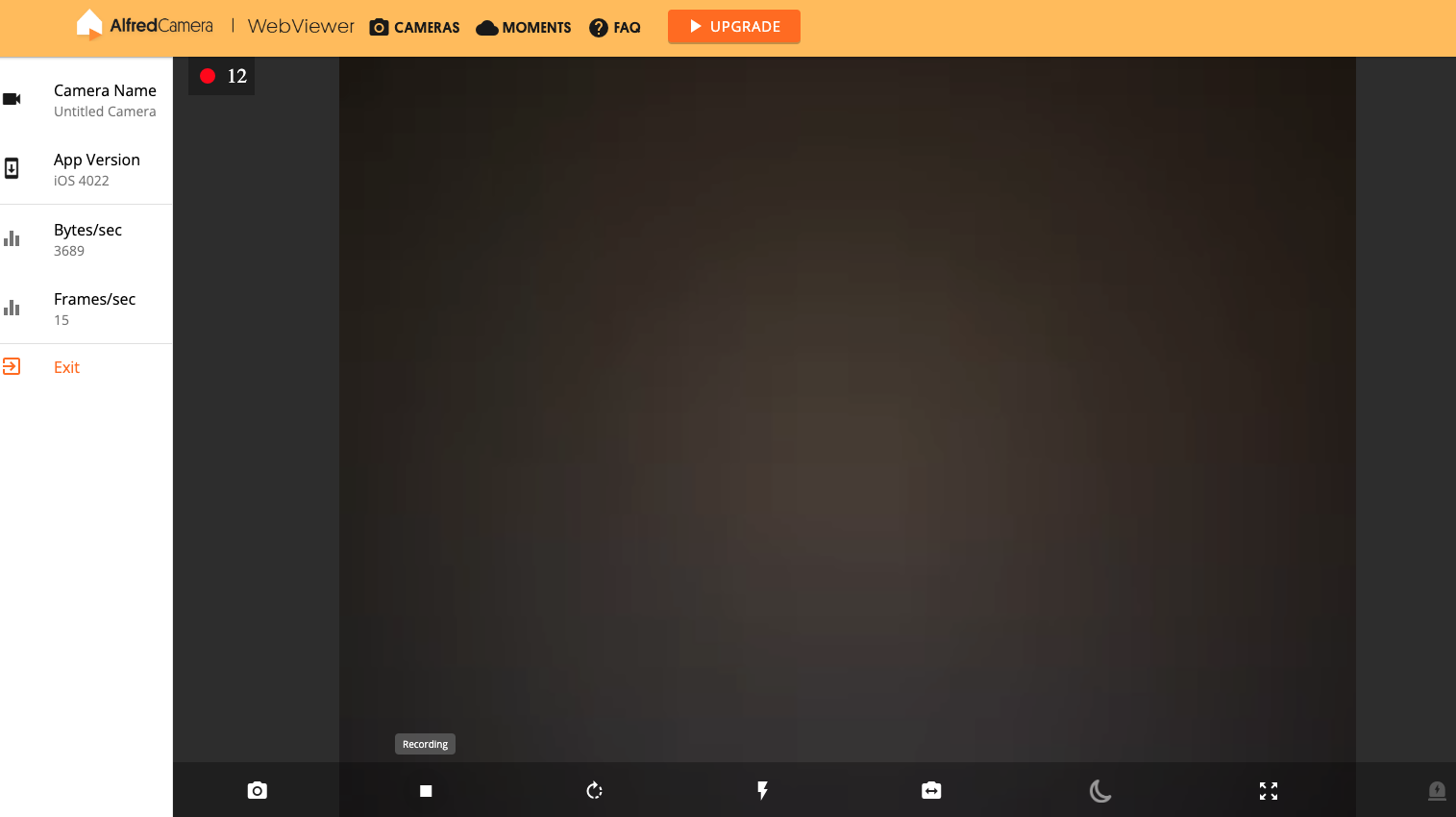 alfred home security web viewer